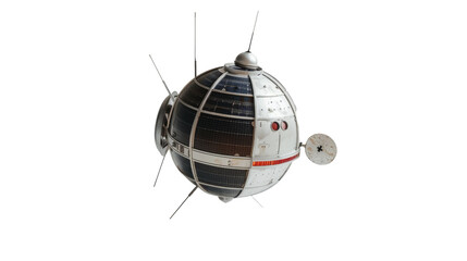 Toy Satellite on Transparent Background PNG