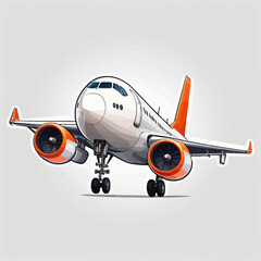 Aircraft Cartoon Logo Design Very Cool