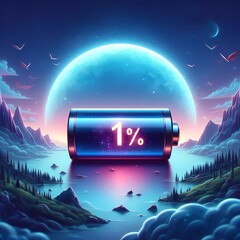 1 percent of battery 