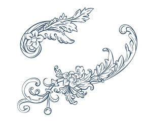 Luxury decorative vector element, baroque monogram, renaissance emblem, luxury label