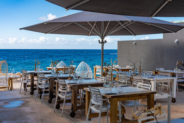 Walking around Petermaai, Caribbean island of Curacao 