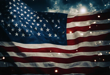 Obraz premium American Flag Grunge stock photo