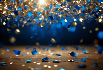4K Confetti Backgrounds Blue stock videoConfetti Backgrounds Blue Celebration Firework - Explosive Material