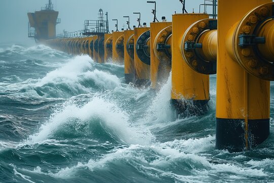  Wave and tidal energy farms capturing the power of the ocean in innovative installations