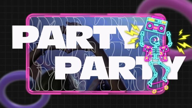 3D Neon Event Promo