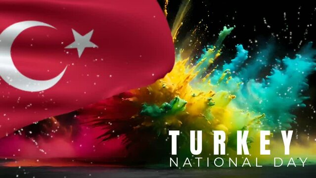 Turkey national day video animation