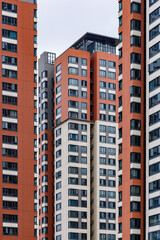 Fototapeta premium High rise urban residential buildings. Landscape of Songshanhu residential area, Dongguan, China.
