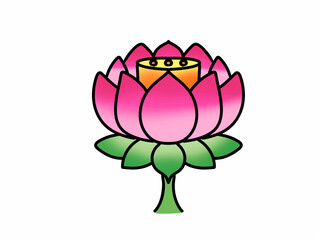 ピンクのハスの花