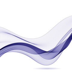 Abstract smooth color wave vector. Curve flow blue motion illustration. Smoke design. Vector lines. eps 10