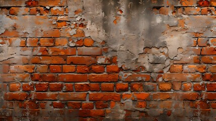 Old Grungy Brick Wall Texture, background, aged, weathered, vintage