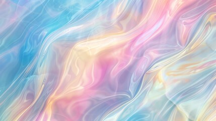 Obraz premium Abstract background of holographic foil with some smooth folds in it