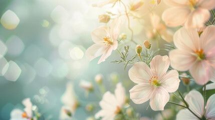 Whimsical Light Bokeh Amongst Delicate Blossoms