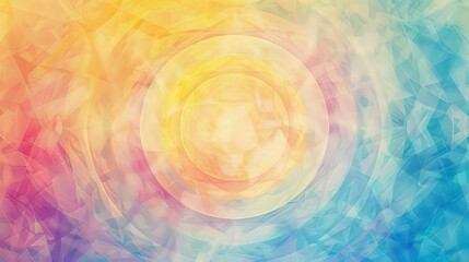 Healing geometric abstract background with soothing colors and wellness patterns for a therapeutic theme.