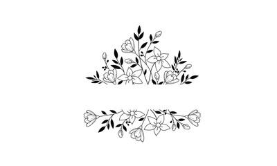Wildflowers Split Monogram