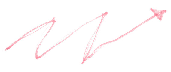 pink arrows isolated on transparent background
