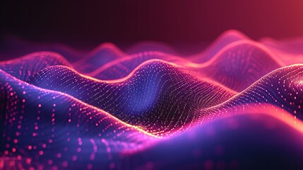 Modern Abstract Glowing Wave Background Dynamic