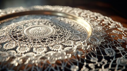 Orient Ornamental Round Lace 8K Realistic Light