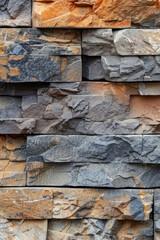 Vertical Stony wall background - texture pattern.