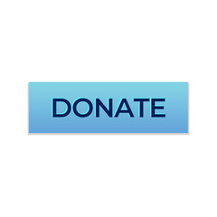 Donate web button. Symbol of financial aid isolated on white background. Vector illustration.