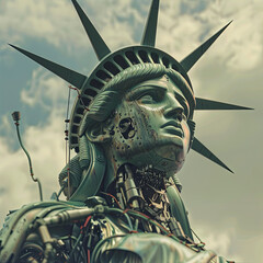 statue of liberty cyborg