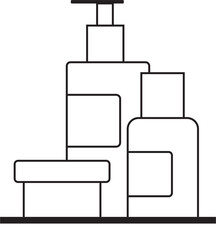 toiletries illustration vector design

