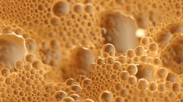 Generative AI Bubbly and porous texture of sponge. octane render elegant realistic photorealistic cinematic