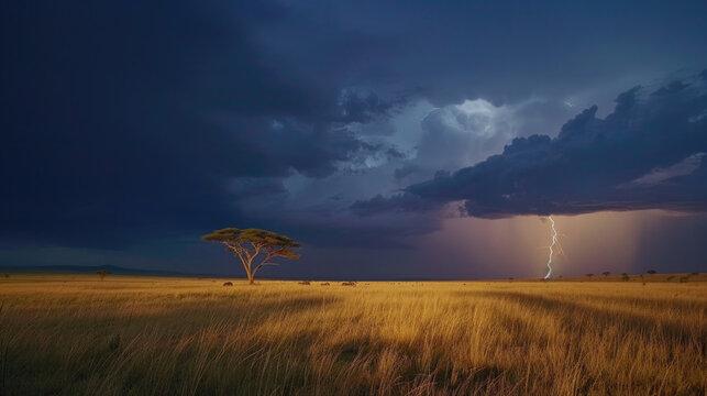 Dynamic Serengeti Thunderstorms