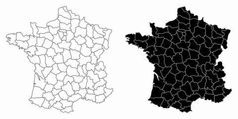 France administrative maps