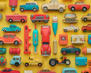 Vintage Toy Cars and Classic Playthings