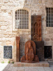 Inside st James Cathedral Church in the Armenian quarter of Jerusalem