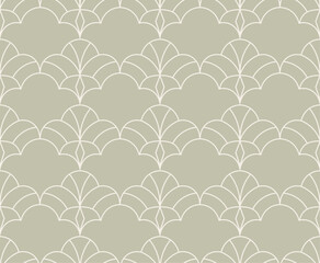 Damask floral seamless pattern. Vector retro style background print. Decorative flower texture. - 758928340