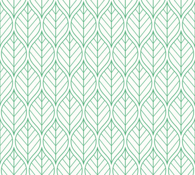 Damask organic leaves seamless pattern. Vector retro style background print. Decorative flower texture.