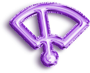 Wiper Wash Violet Foil Balloon Icon