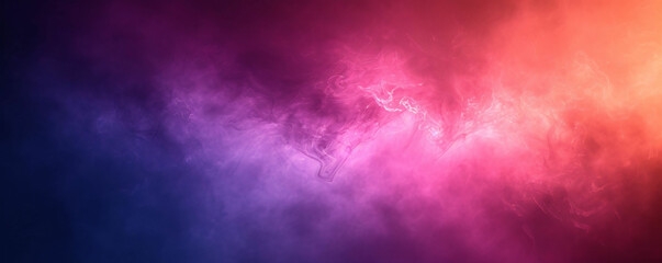abstract pink and blue smoke banner background