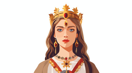 Animation portrait of the Russian princess in ancien