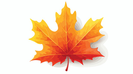 Autumn leaves Maple autumn icon flat vector 