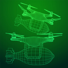 Military Combat Bomber Drone