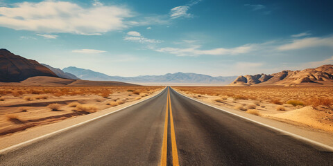 Fototapeta premium empty Asphalt road highway