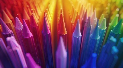 Close up of a bunch of colorful straws. Perfect for party or event themes - Powered by Adobe
