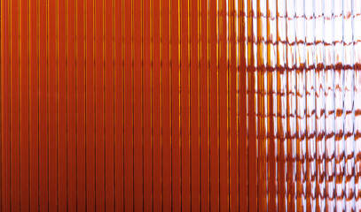 daylight. the background and texture are made of polycarbonate plastic. The transparent surface made of corrugated plastic is used for partitions or roofs.