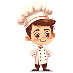  Cute Chef character, vector illustration