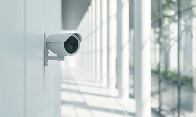 White security camera that combines style and functionality