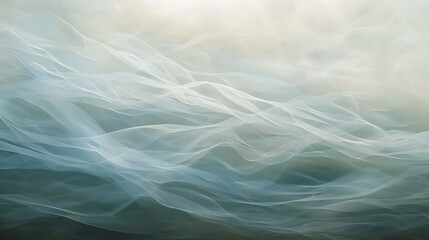 Gentle Whispers of Serene Underwater Waves in Soft Pastel Hues and Misty Swirls