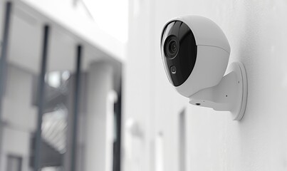 White security camera that combines style and functionality