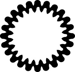 Obraz premium circle, Stylized swirl art background. Minimal y2k outline graphic design. Abstract geometric shape minimal