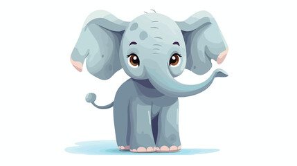 Cute Little Elephant Cartoon Perfect for Childrens