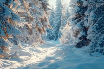 A serene winter scene, perfect for nature-themed designs