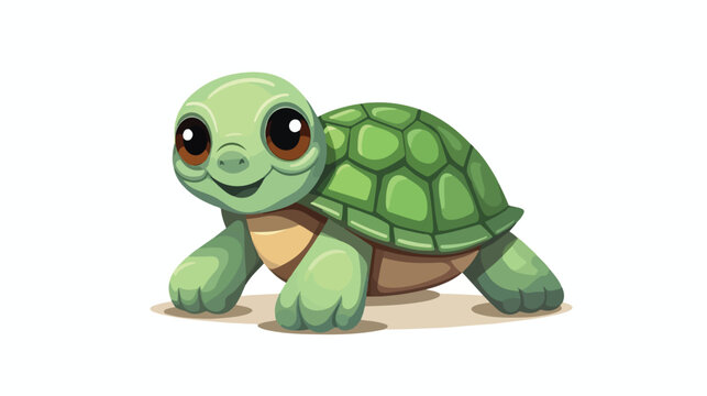 Cute turtle icon isolated design white backgroound