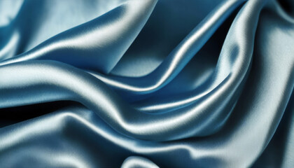 background cloth design abstract satin can use Smooth Luxurious elegant texture background blue silk luxury