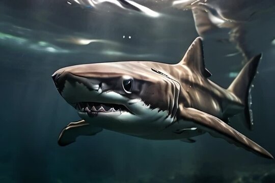 shark in the sea , AI Generative